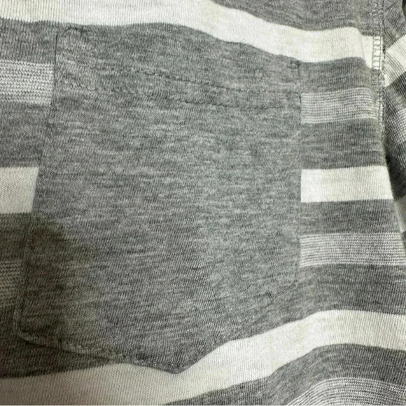 Stockhomme Evolution Shirt Stripes Front Pocket Grey & White Size Small - Picture 11 of 16